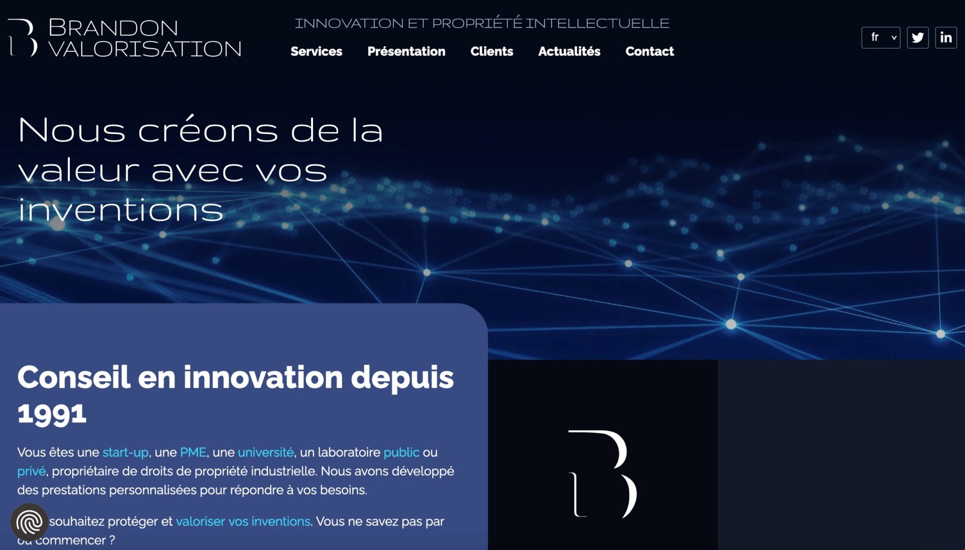 Nouveau site Internet pour Brandon Valorisation