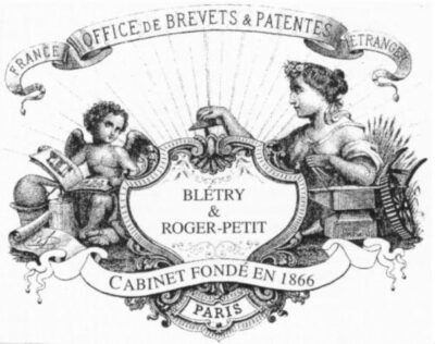 Logo Blétry, Cabinet fondé en 1866 devenu BRANDON IP, Conseils en propriété intellectuelle